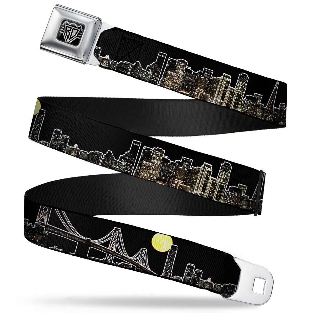 9769 Unisex-Adult's Seatbelt Belt San Francisco XL, Moon Vivid Skyline
